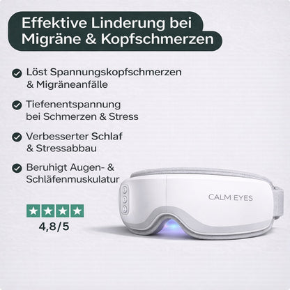 <strong>Calm Eyes – Migräne- & Kopfschmerz-Massagebrille